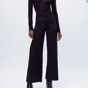 Zara Black Marine Straight Jeans